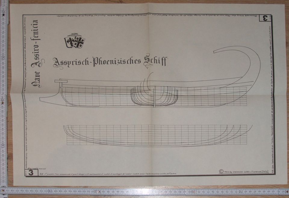 Planunterlage Assyrisch - Phoenizisches Schiff von Vincenzo Lusci in Leipzig