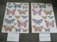 Sticker Wandsticker Schmetterlinge Falter Wanddeko Aufkleber bunt Nordrhein-Westfalen - Inden Vorschau
