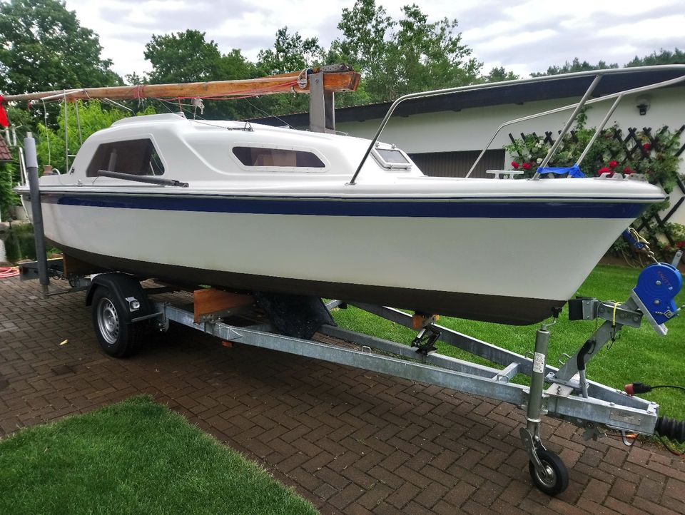 Segelkajütboot Segelboot Kajütboot Motorboot Angelboot 660x250cm in Kloster Lehnin