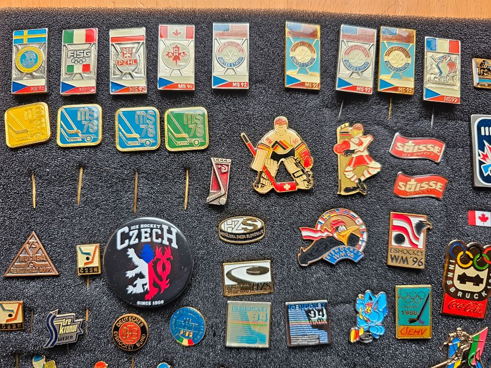 Eishockey Pins, WM Weltmeisterschaft, Olympia, NHL, DEB, DEL in Schwabach