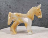 Onyx Marmor Pferd Figur geschnitzt Heilstein Unikat Mexiko Bunt Münster (Westfalen) - Centrum Vorschau