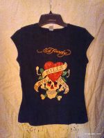 Ed Hardy  t Shirt    neu.    Cap sleeve  + Strass Hessen - Hanau Vorschau