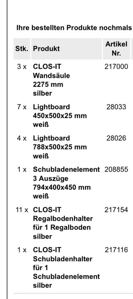 Regalsystem weiß -B145x50x228 in Bensheim