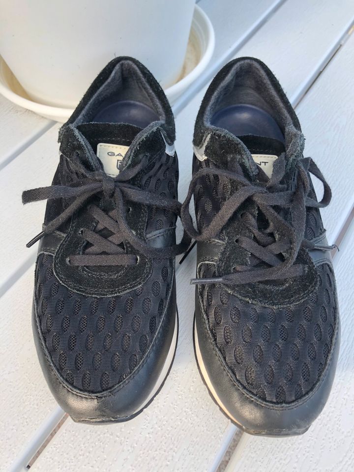 Gant Damen Sneaker 38, schwarz Silber in Gütersloh