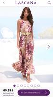 LASCANA  Kleid rosa / beige Gr. 38 Blumen Maxikleid Altona - Hamburg Bahrenfeld Vorschau