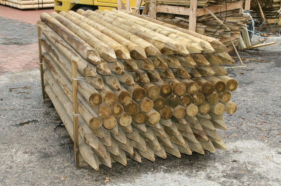 Baumpfähle Holz, kesseldruckimprägniert 9x250 cm – in Wagenfeld