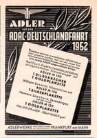 Adler M 100 + M 125 Silber + Goldmedaillen 1952 Deutschlandfahrt Baden-Württemberg - Schopfheim Vorschau