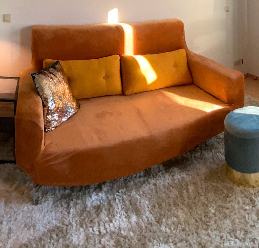 Hussen  für 2-3 Sitzer Sofa -  Gold-braun in Karlsfeld