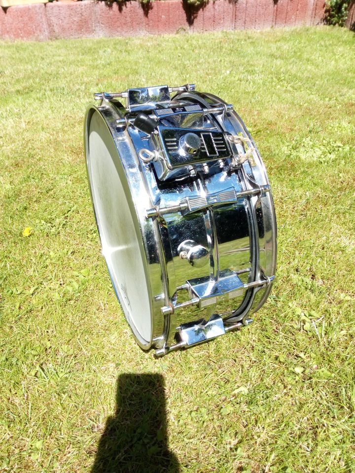 Sonor D505 5.75x14" Phonic Ferromanganese Steel Snare Drum 1980s in Strausberg