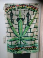 Flagge Free the Weed, Fahne Jamaika Bob Marley Nordrhein-Westfalen - Kerpen Vorschau