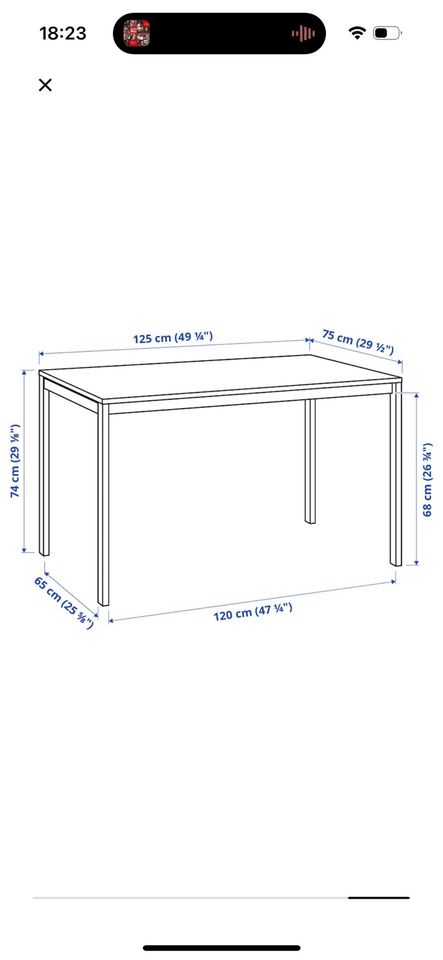 Ikea Melltorp Tisch 125x75, Esstisch in Frankfurt am Main