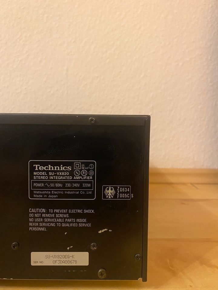 Stereo Amplifier Technics SU-VX820 in Aalen