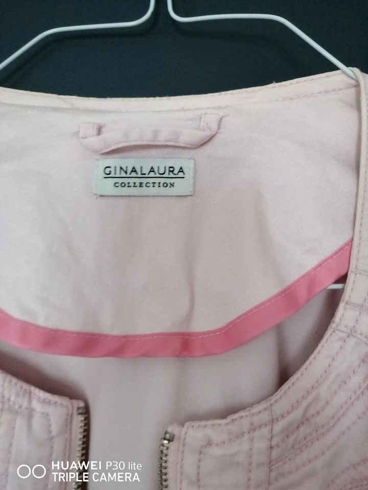 Damen Jacke rosa Gr. 44 XL Sommer Jacke von Gina Laura in Schiffweiler