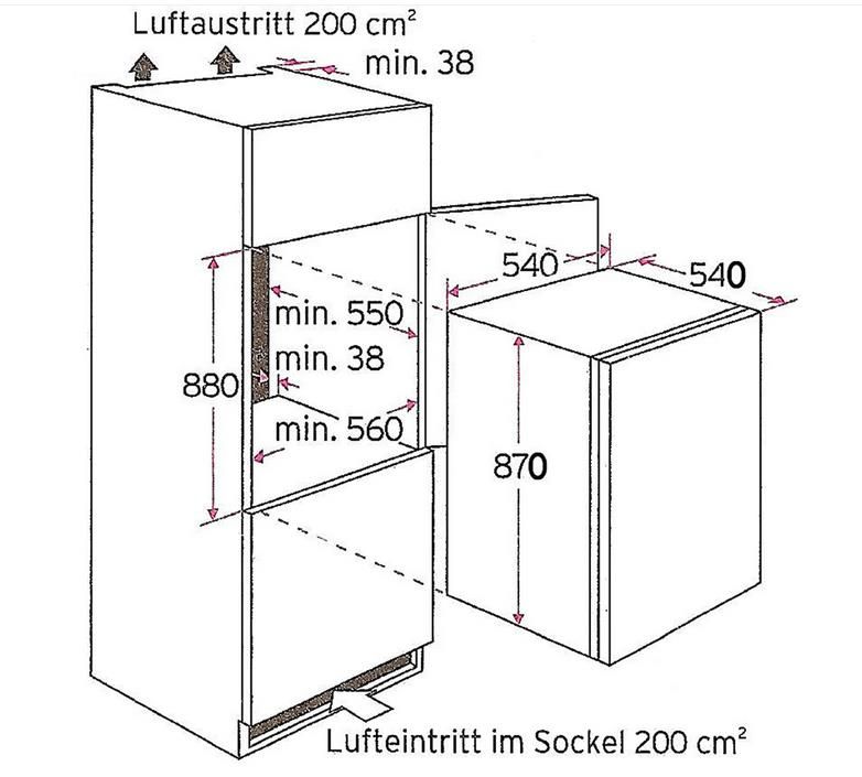 Einbau-Kühlschrank PKM KS120.4EB (100870) in Eilenburg