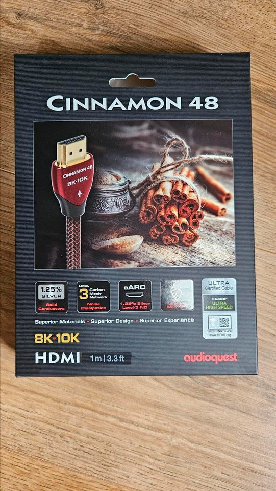 Audioquest Cinnamon 48 HDMI 1m (Version Level 3) - UVP 159 € in Usingen