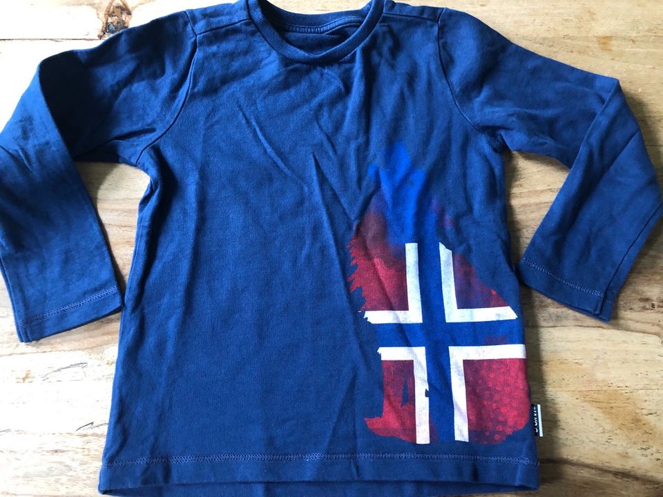Jako-o Shirt blau mit Flagge Gr. 104-110 neuw in Neuss