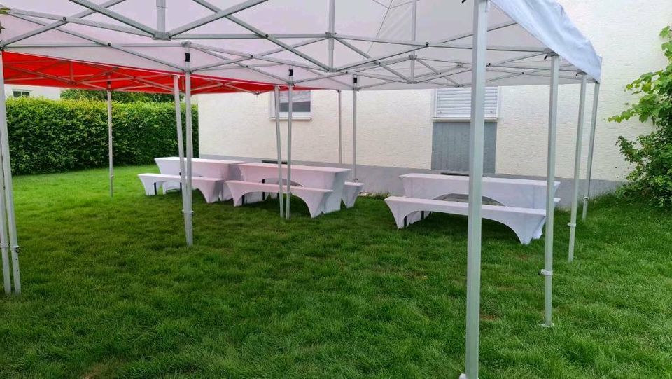 Festzelt Pavillon Partyzelt 8x8m mieten leihen ausleihen in Dillingen (Donau)