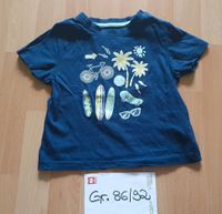 Kinder T-Shirt Shirt Fahrrad Skateboard Surfbrett Gr. 86/92 blau Bayern - Pfronten Vorschau