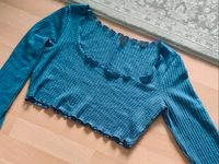 Blaues Shein Langarmshirt cropped Größe L Pullover Niedersachsen - Braunschweig Vorschau