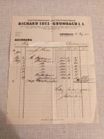 historische Rechnung Dampfziegelwerk Richard Lutz Grumbach 1934 Dresden - Seevorstadt-Ost/Großer Garten Vorschau