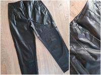 Zara Hose mit hohem Bund in Lederoptik, schwarz, Gr. 42 Bayern - Pappenheim Vorschau