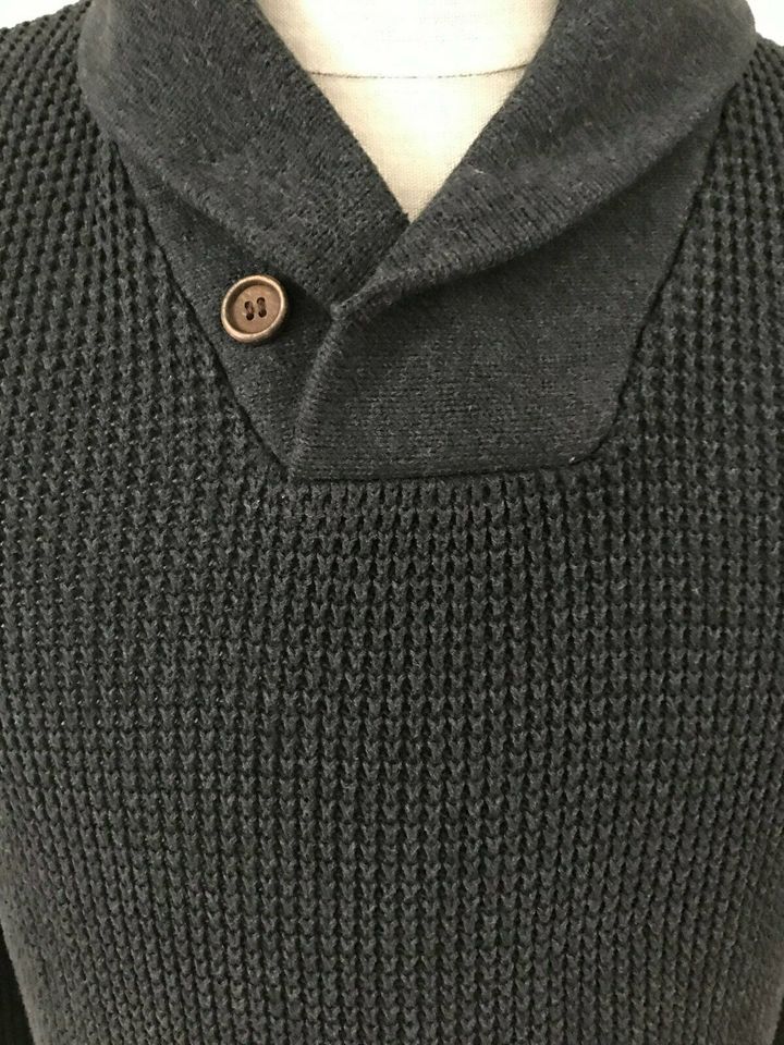 Herren Pulli Pullover Gr. M Anthrazit von Review 100 % Baumwolle in Velbert