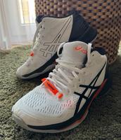 Asics Volleyballschuhe Sneakers Turnschuhe Gr. 41,5 in weiß Berlin - Wilmersdorf Vorschau