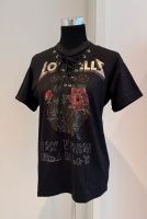 Shirt schwarz, Gr. S, mit Print, Cutout, Schnürung,  Festival Nordrhein-Westfalen - Schermbeck Vorschau