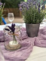 LEIHEN|Tischdeko mediterran|Lavendel|Lila Tischläufer|Hochzeit Baden-Württemberg - Kappelrodeck Vorschau