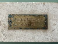 Steinplatte mit Blechschild Sachsen-Anhalt - Dessau-Roßlau Vorschau