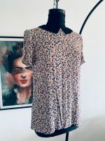 Promod Bluse weiß gemustert Bubikragen 50s Rockabilly 36 38 S M Bayern - Augsburg Vorschau