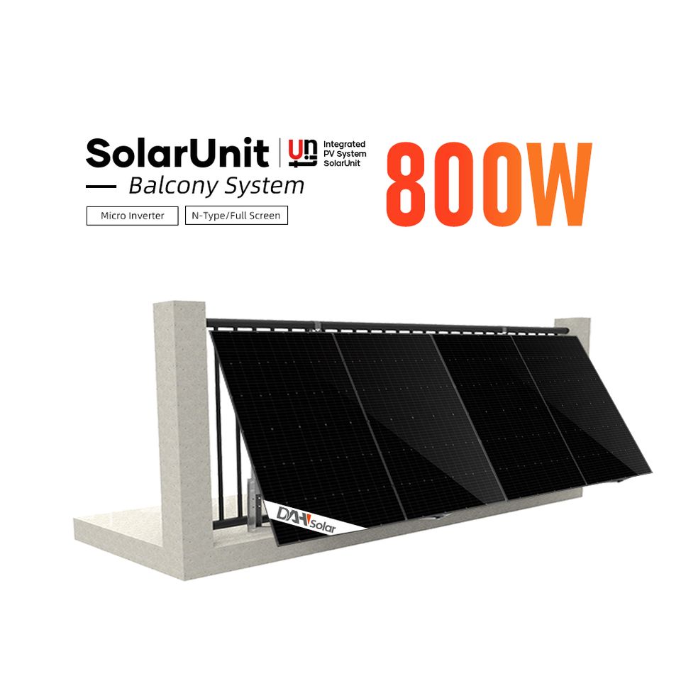 840 W Watt Balkonkraftwerk mit 800W Wechselrichter Solarunit in Delitzsch