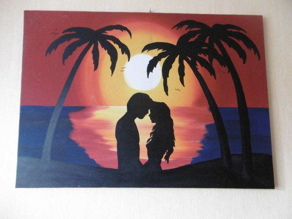 Romantisches Bild Leinwand ca. 70 x 50 cm in Schuby