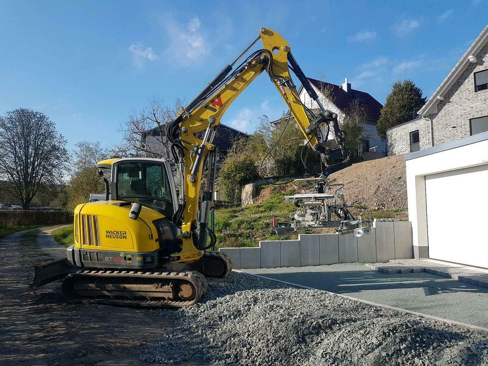 Pflasterverlegung maschinell Pflasterverlegezange pflastern Miete in Wettenberg