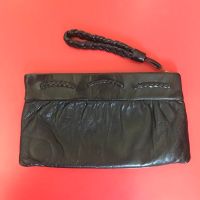 SCHWARZE DAMENTASCHE, HANDTASCHE, echt Leder, 27/25 x 15 cm Stuttgart - Botnang Vorschau