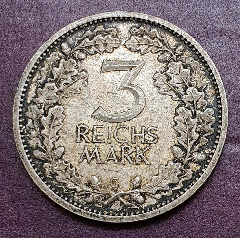 3 REICHSMARK 1932 G SILBER  SILBERMÜNZE BAUTZEN DRESDEN BERLIN in Bautzen