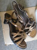 Sandalen  gold Sandaletten Sommerschuhe Innenstadt - Poll Vorschau