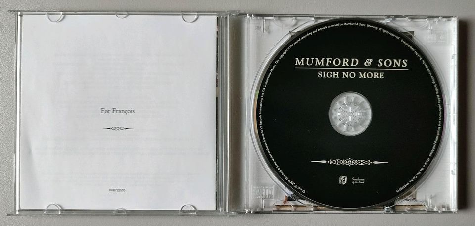 CD Mumford & Sons: Sigh no more (2009) in Angelmodde