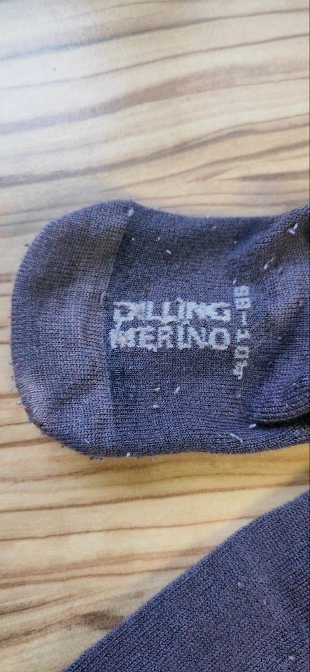 Dilling Wolle Merino Strumpfhose Gr. 98-104 lila in Stuttgart