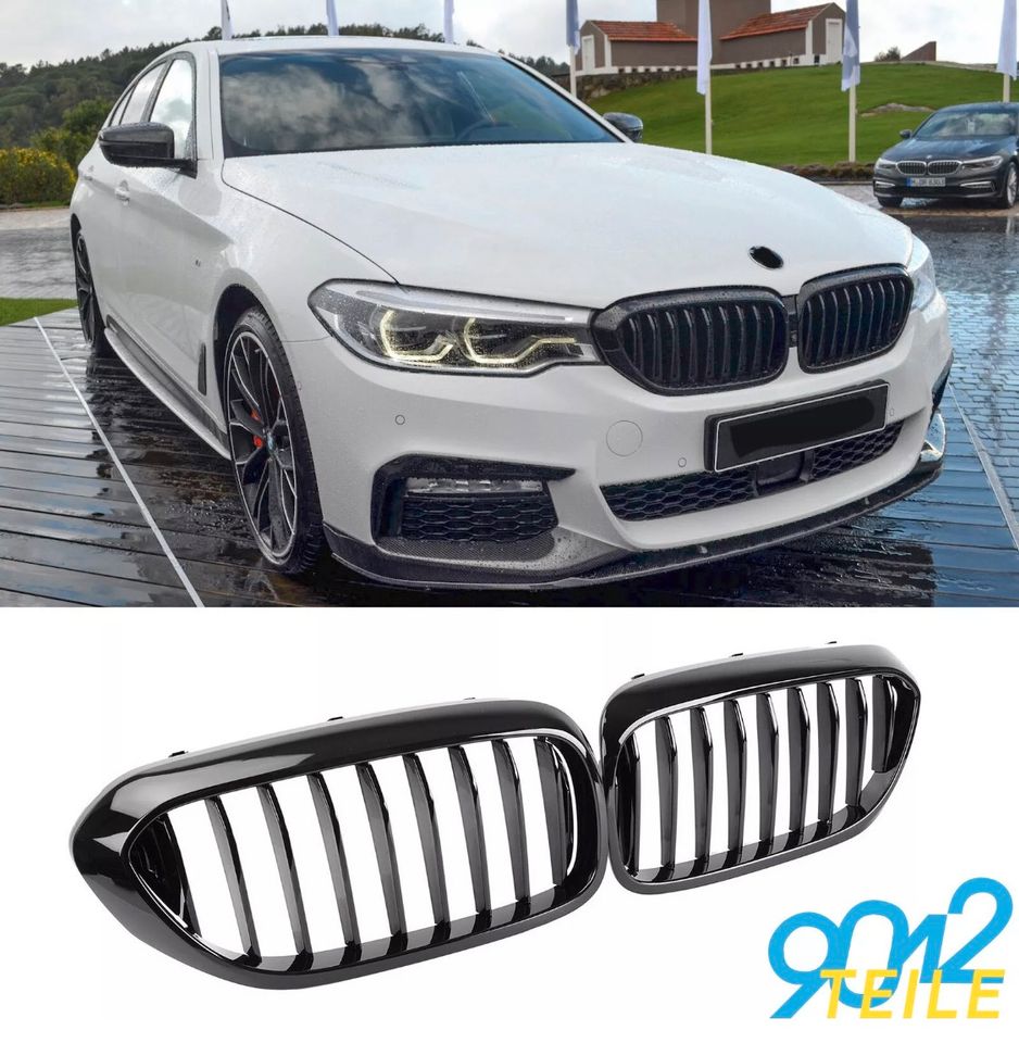 Für BMW 5er G30 G31 17-20 Limo Touring Nieren Grill Einzelsteg in Bebra