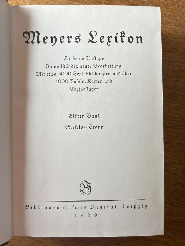 Meyers Lexikon, 7. Auflage ab 1924, 12 Bände in Oybin
