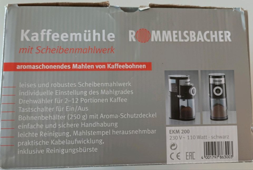 Kaffeemühle - ROMMELSBACHER EKM 200 in Neu Ulm