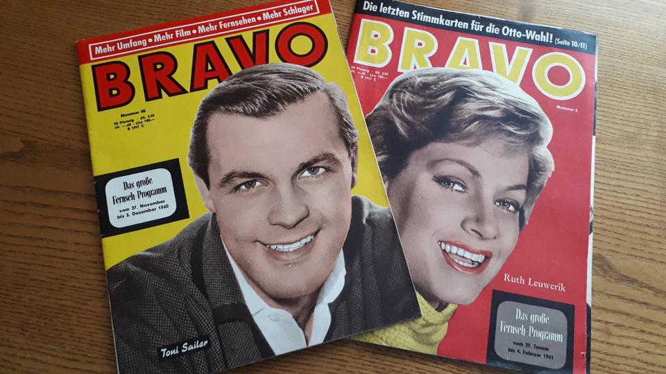 Alte Illustrierte, Das NEUE BLATT, BRAVO- Fernsehprogramm, 1963 in Regensburg