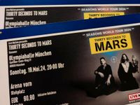2x Tickets 30 Thirty Seconds to Mars München 19.05. *Front Stage* Stuttgart - Möhringen Vorschau