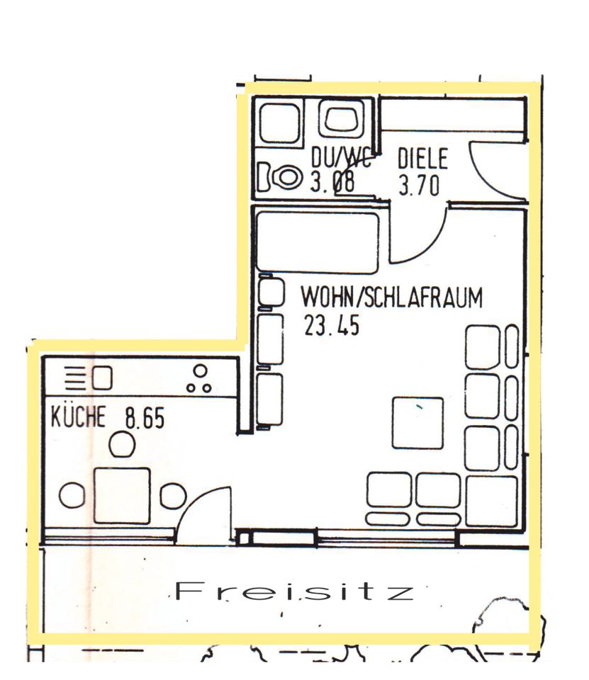 1-Zimmer-Wohnung Oberndorf-Lindenhof in Oberndorf am Neckar