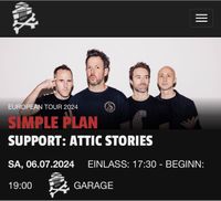 Ich Suche: Simple Plan Karten (Saarbrücken, 06.07.) Saarbrücken-Mitte - Malstatt Vorschau