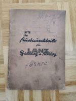 Liste der Austauschteile für Lanz Bulldog und Alldog - Original Niedersachsen - Göttingen Vorschau