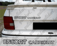 1x Aufkleber Schriftzug Ford Escort Cabrio MK3 MK4 Sticker Nordrhein-Westfalen - Dinslaken Vorschau