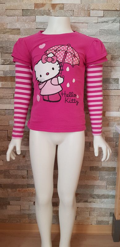 2x Hello Kitty Pullover Langarmshirt - Gr. 110/116 - Gr. 116/122 in Viersen