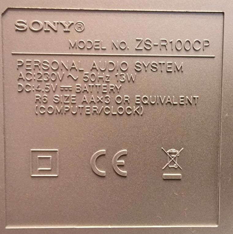 Sony Personal Audio System ZD-R100CP Radio CD USB SD in Bochum